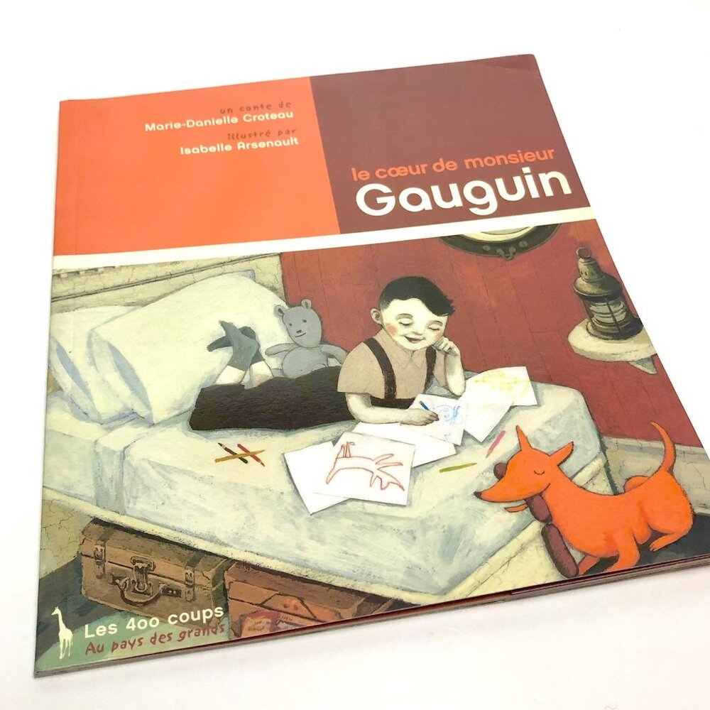 Livre vintage pour enfant Coeur Monsieur Gauguin Croteau Arsenault Arts Jeunesse